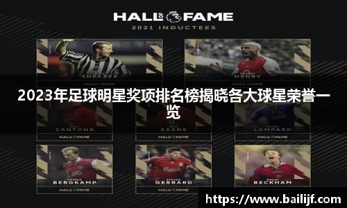 2023年足球明星奖项排名榜揭晓各大球星荣誉一览